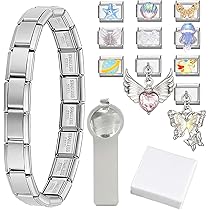 Bracciale Italian Charm In Acciaio Inossidabile | Con 18+8 Charm Intercambiabili | Regalo Personalizzato Per Donne - Foto 3