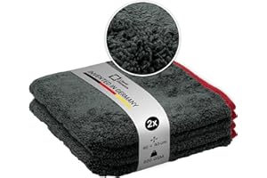 ‎LIQUID ELEMENTS Liquid Elements – Auto Mikrofasertuch Waxer Allround 600 GSM 40x40 cm – Autopflege Allrounder perfekt als Poliertuch, Trockentuch & Putztuch – fusselfrei & oberflächenschonend (2 Stück)