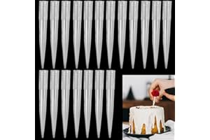 LAKSOL 50 Pezzi Tubo per Fiori, Tubi per Fiori in Plastica Trasparente Contenitore per Fiori d'Acqua per Decorazione di Torte Composizioni Floreali Riutilizzabili (8 x 71 mm)