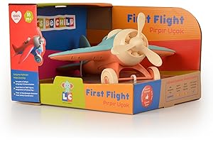 Let's Be Child Tornado-Flugzeug für Kinder | Sichere und langlebige Spielzeugflugzeuge für Kleinkinder | Geschenk für Mädchen und Jungen zur motorischen und sensorischen Entwicklung (Türkis)