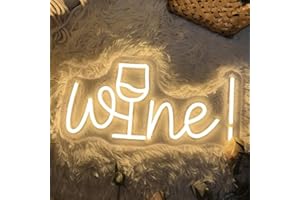 HFHUNGKEONG Panneau néon en acrylique pour décoration murale - LED à intensité variable - Lampe d'art faite à la main pour la maison, le pub, le mariage, la fête, le studio de bar, blanc chaud, 5 V - Alimentation