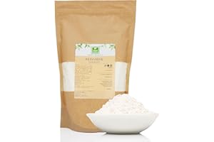 ‎GREEN ESSENCE Fein Gemahlenes Reismehl 1Kg von der Grüne Essenz Reismehl aus Weißreis ideal für und Reispudding für Omeletten und Pfannkuchen aus Reis Fein Naturbelassen Reispulver (1 Kg)