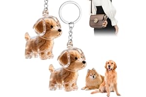 YOMOZEM 2 Stück Hundehaar-Sammler-SchlüSselanhäNger, SchlüSselanhäNger Hund, Hundehaar-AnhäNger, Tierhaar Erinnerung, SüßEr SchlüSselanhäNge-r,Taschen AnhäNger, Kreatives Gedenkgeschenk Tierliebhaber Keychain