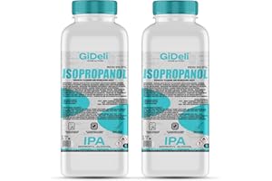 ‎GIDELI GiDeli Isopropanol 99.9% 2 Litre Cleaner High Percentage Isopropyl Alcohol IPA Cleaning Alcohol for Cleaning Electronic Components, Lenses and Screens - Cleaning Resins in 3D Printing