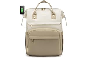 LOVEVOOK Sac a Dos Femme, Sac a Dos Feminin pour Ordinateur 15,6/17 Pouces, Sac Ados PC Portable pour Collège Affaire Travail Voyage, Sac à Dos