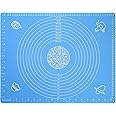 Casa Azul Silicone Roti Mat for Kitchen | 100% Food-Grade Chapati Rolling Mat - BPA Free Non-Stick 50 * 40 cm Chapati Mat, Anti-Slip Baking Mat, Stretchable Silicon Mat Ideal for Baking and Cooking