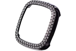 UKCOCO Watch Cover Compatible with Fitbit Versa3/ Sense- Watch Cover All- Around Electroplated PC Shell Watch Accessories