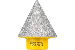 HIGHDRIL - Fresa diamantata, diametro 35 mm, filettatura M14, ingrandimento dei fori esistenti in porcellana, ceramica, marmo, granito