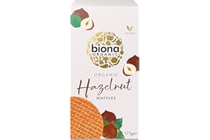 Biona Organic Hazelnut Syrup Waffles 175 g (Pack of 12)