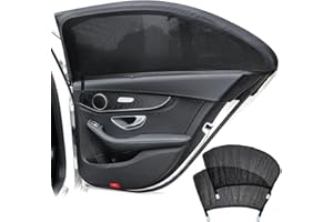 CAKKONE Sonnenschutz Auto Seitenscheibe 2 Stück, Sonnenschutz Auto Baby mit Wärmedämmung und Luftdurchlässigkeit, Auto Sonnenschutz Seitenscheibe für Blockiert UV-Strahlen
