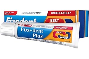 Plus Denture Adhesive Cream 40g – Dual Power Premium Hold, 88% Retention All Day, Mint Flavour-Free, Cushion Fit, Easy Application, Suitable for Full & Partial Dentures | SterlingSquare