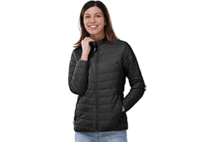 Outdoor Ventures Damen Steppjacke Leichte Warme Packbare Übergangsjacke Puffer Jacke für Frauen Gefüttert Weiche Steppmantel Quilted Coat für Freizeit Wandern Reisen Outdoor