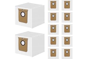 YYDSLEE 12 Bolsas de polvo para aspiradora Conga Home 10000/8090 Ultra / 9090 Al / X70 / X50 / Z100 / X100, recambios y repuestos para aspiradoras