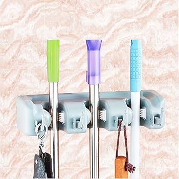 Portascopa Da Muro 5 Pezzi LOVEXIU - Reggiscope Regolabile Per Cucina, Bagno, Garage Con Viti Included - Foto 12