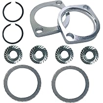 Exhaust Flange Gasket Kit For Harley Big Twin, Sportster, Dyna 86-Up – Steel Seals, OEM Replacements 65324-83 65325-83A