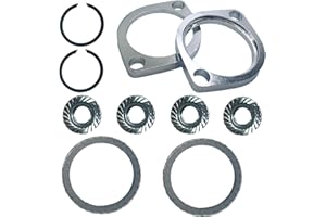 BIGLKNM Kit d'installation de joint de bride d'échappement pour Harley-Davidson Big Twin Sportster 883 1200 XL883 XL1200 48 72 1984-2022