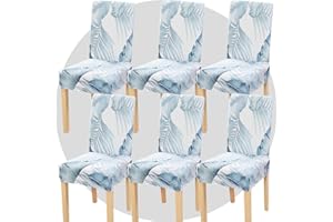TOMMO Dining Room Chair Covers Set of 6, Stretch Removable Washable Spandex Dining Chair Slipcovers Protectors, Kitchen Chair Covers for Dining Room Party Hotel Ceremony Banquet(The Wizard of Oz)