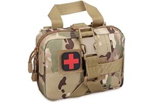 Dsoar Trousse De Secours Militaire étanche, Camping, Sports de Plein Air(Camouflage, Vide)
