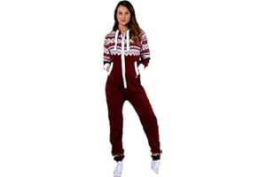 Juicy Trendz® Womens Printed Onesie Ladies Aztec Jumpsuit Unisex All in One Piece Sleepsuit