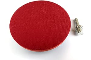 LEPIK Platorello con gancio e anello M14, 125 mm, con mandrino per trapano/smerigliatrice angolare