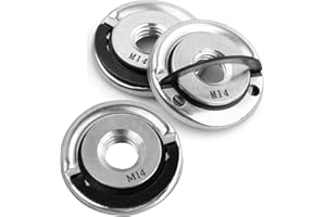 GUDALEA Écrou de Serrage Rapide M14 pour Meuleuse d'Angle - 3 Pièces pour Changement des Disques à Tronçonner