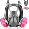 ANUNU Full Face Respirator Mask, Respirator Mask with 60921 Filters Against Organic Vapor Gases for Resin Painting Chemicals Epoxy