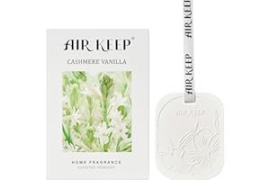 Airkeep Désodorisant Voiture Cashmere Vanilla, Parfum Voiture pour Tiroirs et Armoires, Parfum d'Ambiance, Parfum pour Voiture, Cadeaux pour Hommes et Femmes