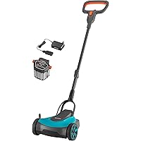 GARDENA Akku-Rasenmäher HandyMower Li-18/22 Ready-To-Use Set: Handrasenmäher, mit 22 cm Schnittbreite für bis zu 50 qm…