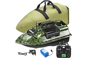 Bilbear 500M GPS Fishing Bait Boat with 3 Catapult Type Bait Hoppers Carp Fishing Bait Boat Carp Hook Post Boat,Fish finder with Sonar Sensor,Handbag