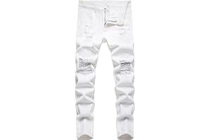FREDD MARSHALL Boy's Skinny Fit Ripped Destroyed Distressed Fashion Kids Denim Jeans Pants