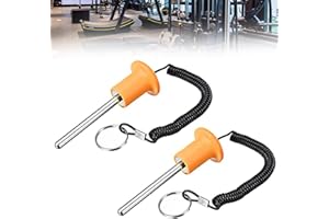 LONGHAO 2 pcs,Perno Del Pacco Pesi,Perno Per Pesa Pesi Accessori,Perno Di Peso,Con Accessori Per Attrezzature Per L'Allenamento Con Coulisse,Perno Magnetico Per Impilare I Pesi,Per Palestra