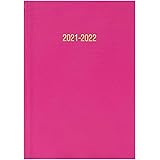 2021-2022 Academic Diary A5 WTV Week to View Appointment Mid Year Planner Black/Nevy Blue/Red/Pink/Purple Colour (Pink)