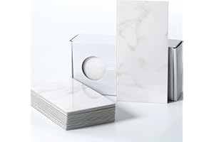 BeNice Grands carreaux autocollants - Imperméables, effet marbre - Pour salle de bain, cuisine et métro (carrare blanc, 23 pièces)