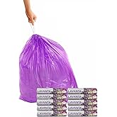 ARVALE B&uuml;y&uuml;k Boy 65X70 Lavanta Kokulu B&uuml;zg&uuml;l&uuml; &Ccedil;&ouml;p Poşeti 100 Adet (10 PAKET) &Ccedil;&ouml;p Torbası 60 Litre