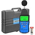 Decibel Meter, Digital Sound Level Meter AP-882A Sound Monitor Tester Range from 30-130dB, Digital Decibel Meter with LCD Backlight/Max Hold/Sensitivity Adjustment and dBA/C Switch (Battery Included)