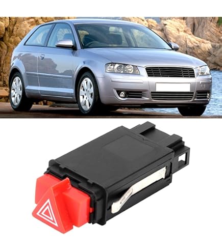 Interrupteur De Feux De Détresse Pour Audi A3 8L1 (1996-2003) – Compatible Référence 8L0941509M – 7 Broches, 12V