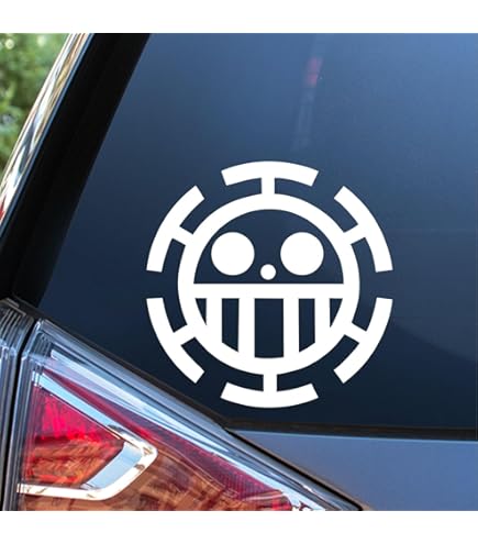 Set Di Adesivi Anime One Piece &ndash; Cappello Di Pagia E Luffy, 10x10 Cm Impermeabili