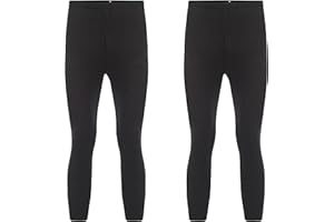 HEATWAVE THERMALWEAR Heatwave Pack of 2 Boys Thermal Trousers Long Johns Black Winter Warm Underwear Baselayer Camping Ski Pants School wear