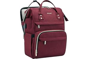 LOVEVOOK Sac à Dos pour Ordinateur 14 15.6 17 Pouces, Sac Ados Femme Imperméable, Sac a Dos PC Portable élégant avec Port de Chargement USB, pour Collège Affaires