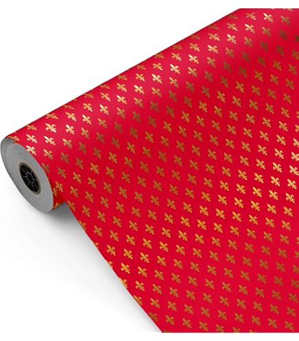 Rouleau Géant De Papier Cadeau Vintage - 250 Mètres X 35 Cm - Qualité Années 90 - Occasion