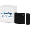 Shelly Blu Door/Window Black - Smart Bluetooth-Operated Montion Sensor Alarm, Home Security Remote Control Detector, App alerts, Alexa & Google Home Compatibility, Scene activation, Lux Sensor