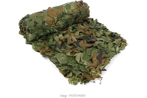NOUJEN Red de camuflaje, red de camuflaje militar, camping, paisaje forestal, para exteriores, jardín, fiesta, decoración, sombrilla