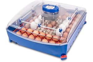 Borotto LUMIA 56 - Incubateur Oeuf Automatique Professionnel et Breveté en ABS Isolant et Antibactérien - pour 56 œufs ou 224 œufs petits