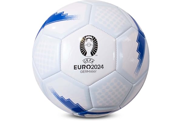 Ballon de Football Euro 2024 - Taille 5 - Produit sous Licence Officielle Hy-Pro, UEFA, entraînement, Match, Marchandise, à Collectionner pour Enfants et Adultes