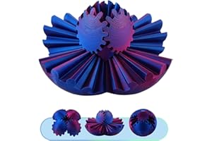 SilverChry 3D Gear Ball, Gear Ball 3D Gedrucktes Fidget Spielzeug, Drehbare Zahnradkugel, Zahnrad Kugel, Steampunk Whirling Wonder Gear Ball, Stressabbau-Spielzeug für Kinder Und Erwachsener.