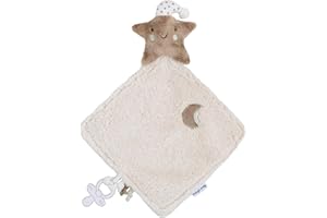 BO BABY'S ONLY Baby's Only - Przytulanka Heaven - Kocyk Przytulny dla Niemowląt - Ściereczka na Smoczek - Pluszowa Zabawka w Kształcie Gwiazdki - Kocyk Miękki dla Chłopców i Dziewczynek - Clay/Warm Linen