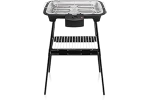 Tristar Barbecue électrique BQ-2883, sur Pied 70 cm, 2000 W, 38 x 22 cm, Noir