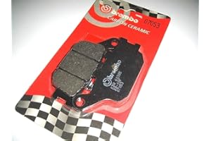 Brembo - Pastillas de carbono traseras CB 600 F Hornet ABS 2007 2008 2009 2010 2011 2012 2013 CBR F 600 2001 2002 2003 2004 2005 206