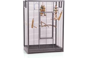 Montana Cages | Vogelkäfig Melbourne 80 - Antik erweiterbarer Käfig Voliere für Sittiche, Kanarienvögel & Finken