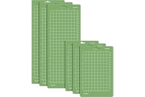 SIMDAO 6 alfombrillas de corte para Cricut Joy de 4.5x12 pulgadas + 4.5x6.5 pulgadas de agarre estándar, alfombrilla de corte antideslizante y duradera, alfombrilla de corte de repuesto autoadhesiva para